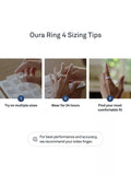 Oura Ring 4 sizing kit with ring sizers, UK version