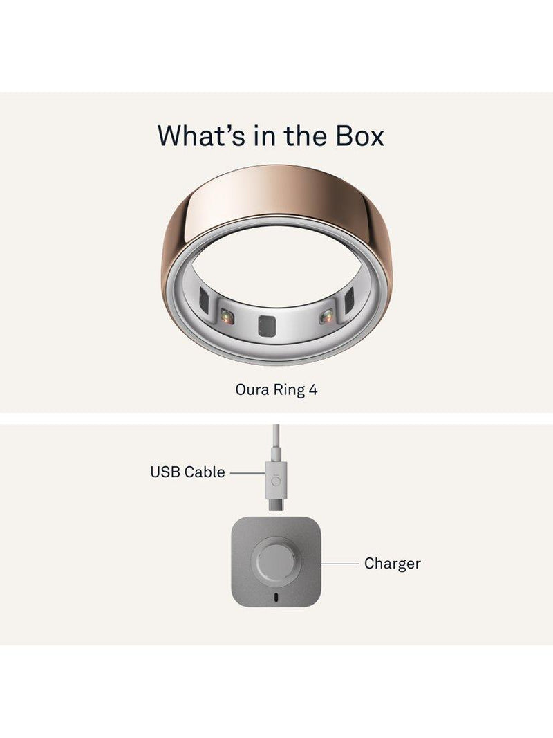 Oura Ring 4 Roségold Gesundheitstracker - Britisches Produkt