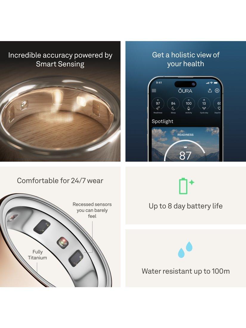 Oura Ring 4 Roségold Gesundheitstracker - Britisches Produkt