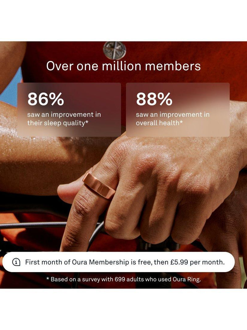 Oura Ring 4 Roségold Gesundheitstracker - Britisches Produkt