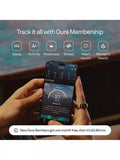 Oura Ring 4 silberner Smarter Ring, UK-Version
