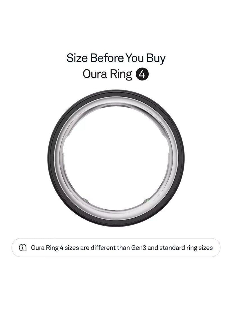Oura smart ring Stealth, UK version