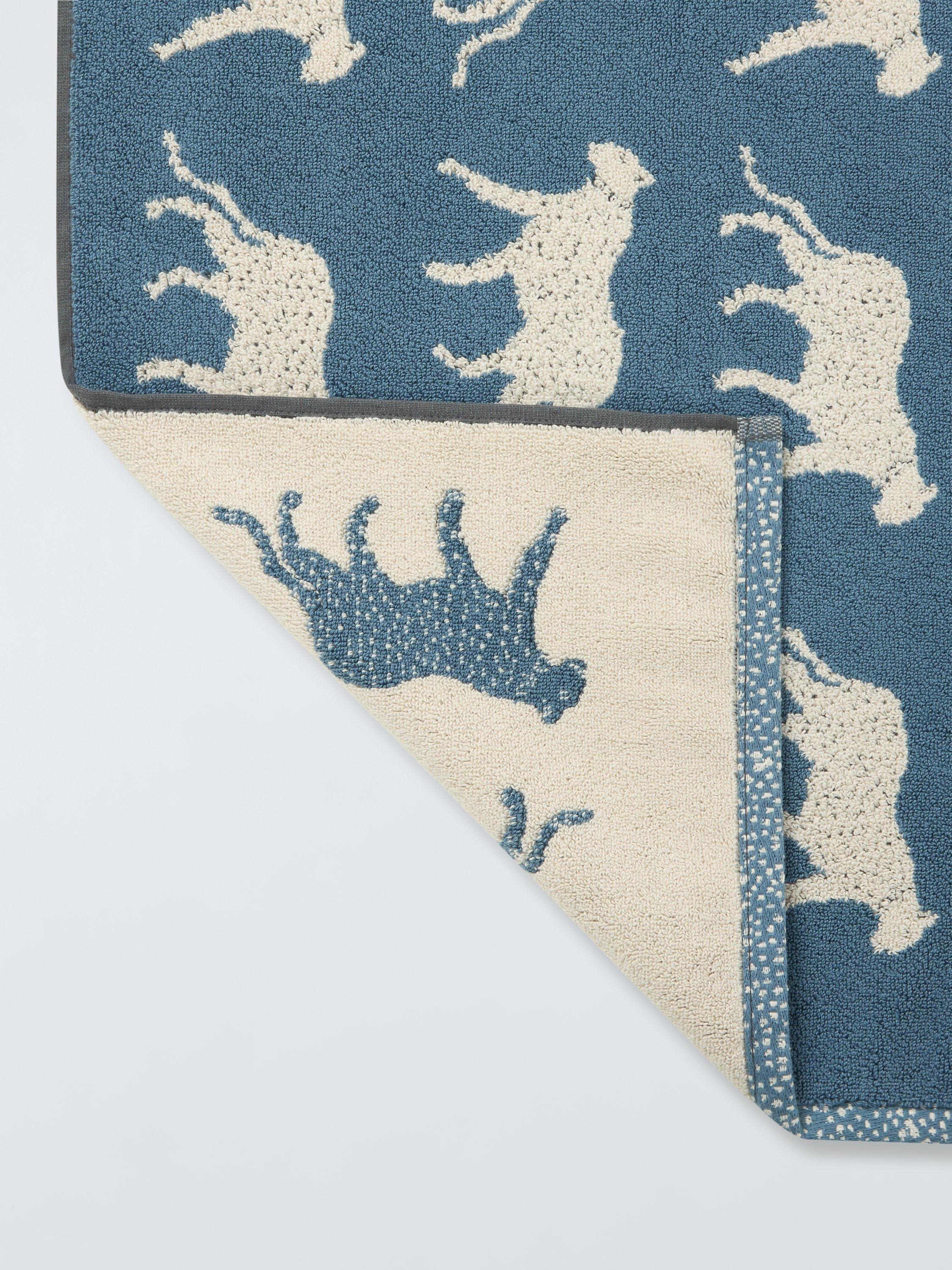 John Lewis leopard bath mat bluestone (British brand)