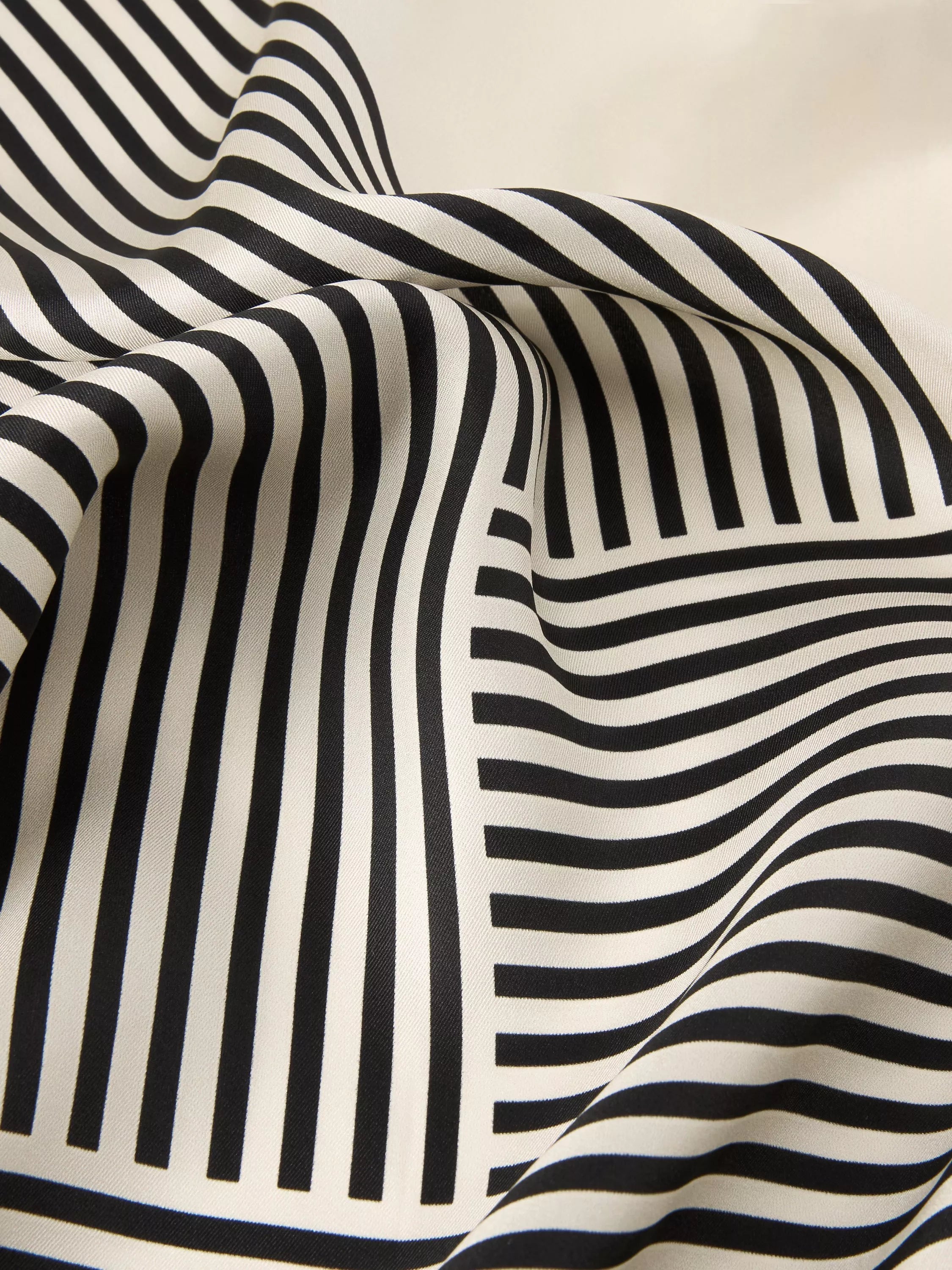 John Lewis silk scarf stripe print 90cm square, UK version