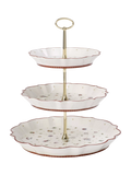 Villeroy & Boch Toy's Delight Porcelain 3 Tier Cake Stand, 30cm, White/Multi