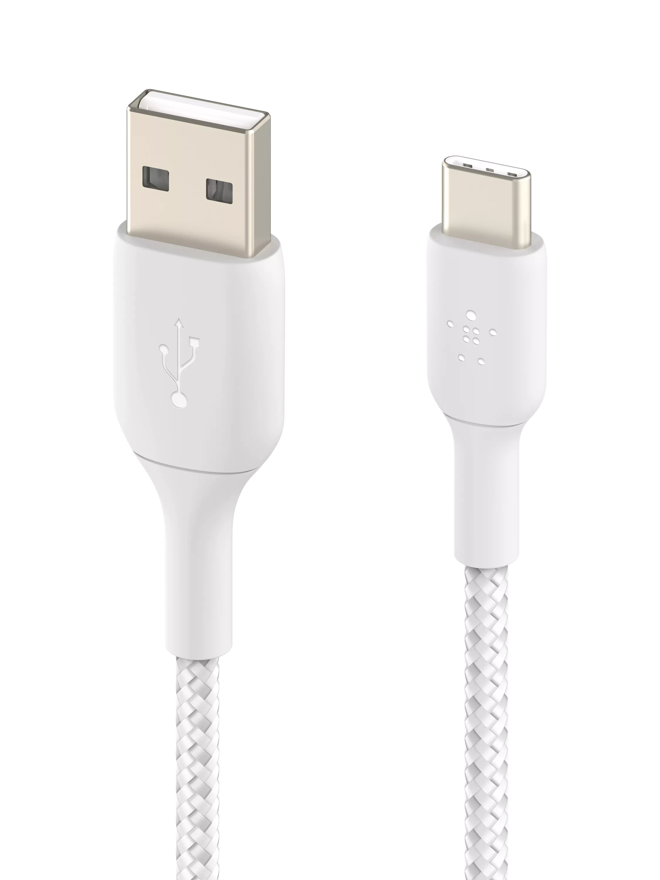 Belkin USB-C cable braided white 1m - British product