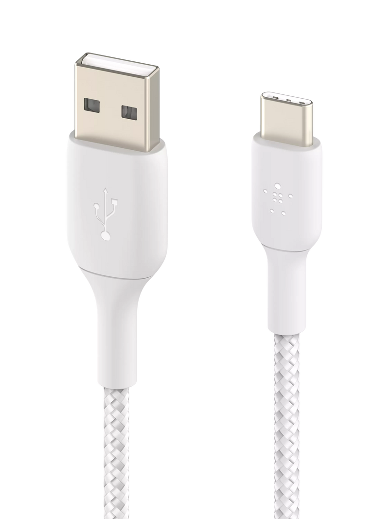 Belkin USB-C cable braided white 1m - British product