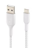 Belkin USB-C cable braided white 1m - British product