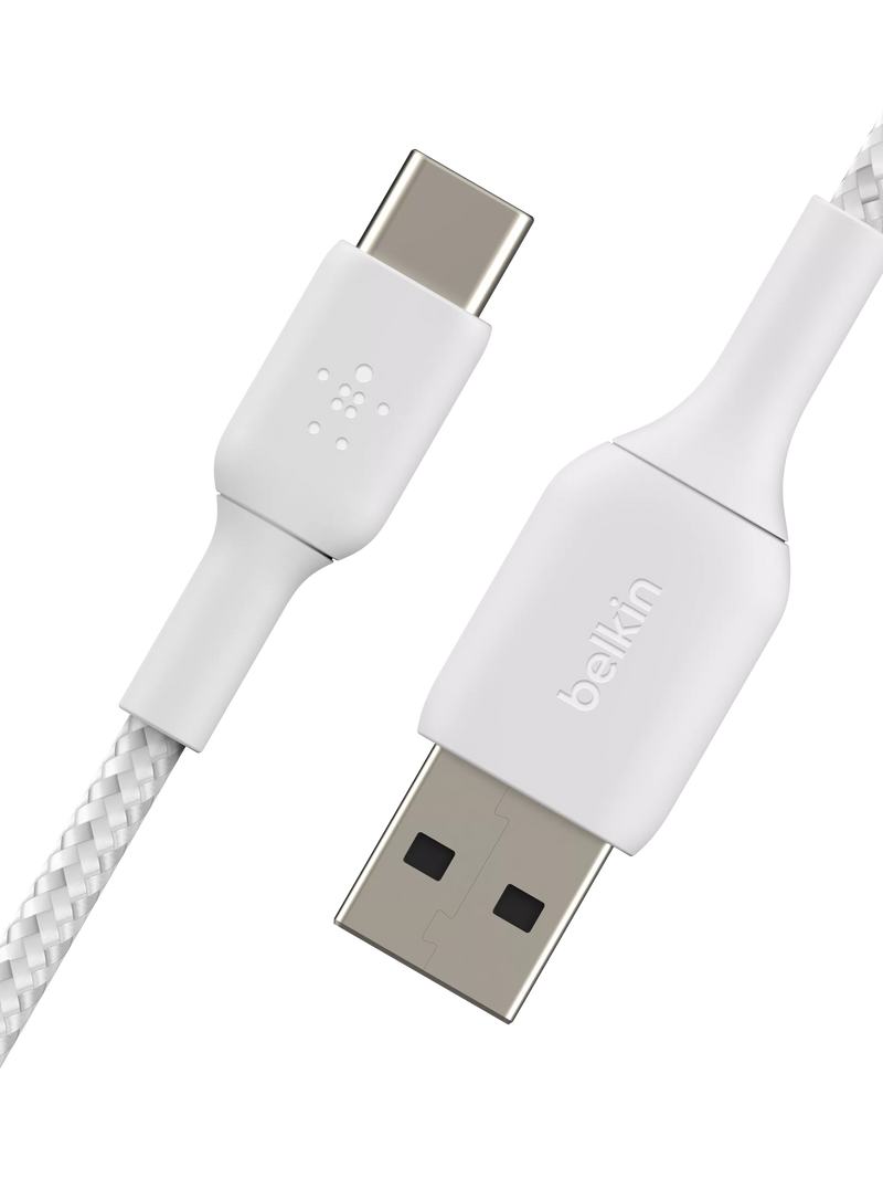 Belkin USB-C cable braided white 1m - British product
