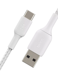 Belkin USB-C cable braided white 1m - British product