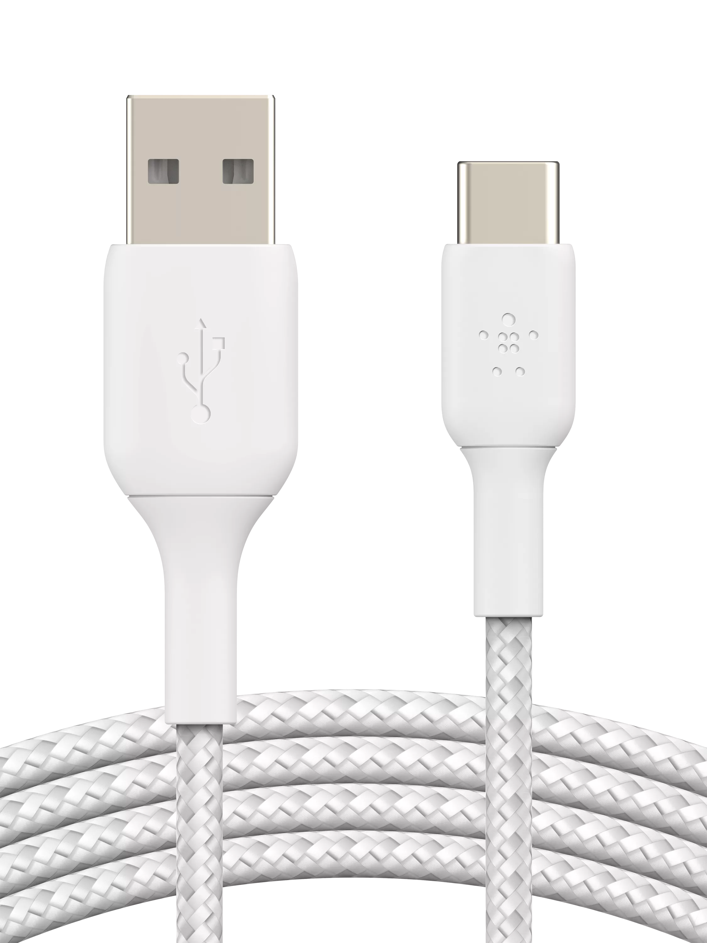 Belkin USB-C cable braided white 1m - British product