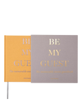 PRINTWORKS Be My Guest Book in yellow beige - British product