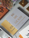 PRINTWORKS Be My Guest Book in yellow beige - British product