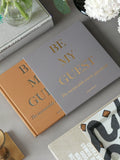 PRINTWORKS Be My Guest Book in yellow beige - British product