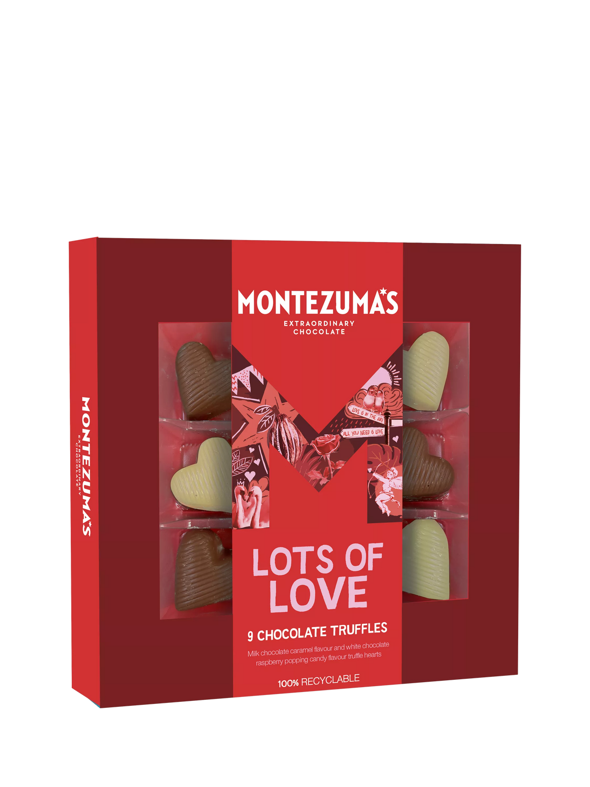 Montezuma's Lots of Love Chocolate Truffles 90g, imported from the UK
