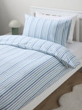 John Lewis striped cotton duvet cover set single, imported from the UK