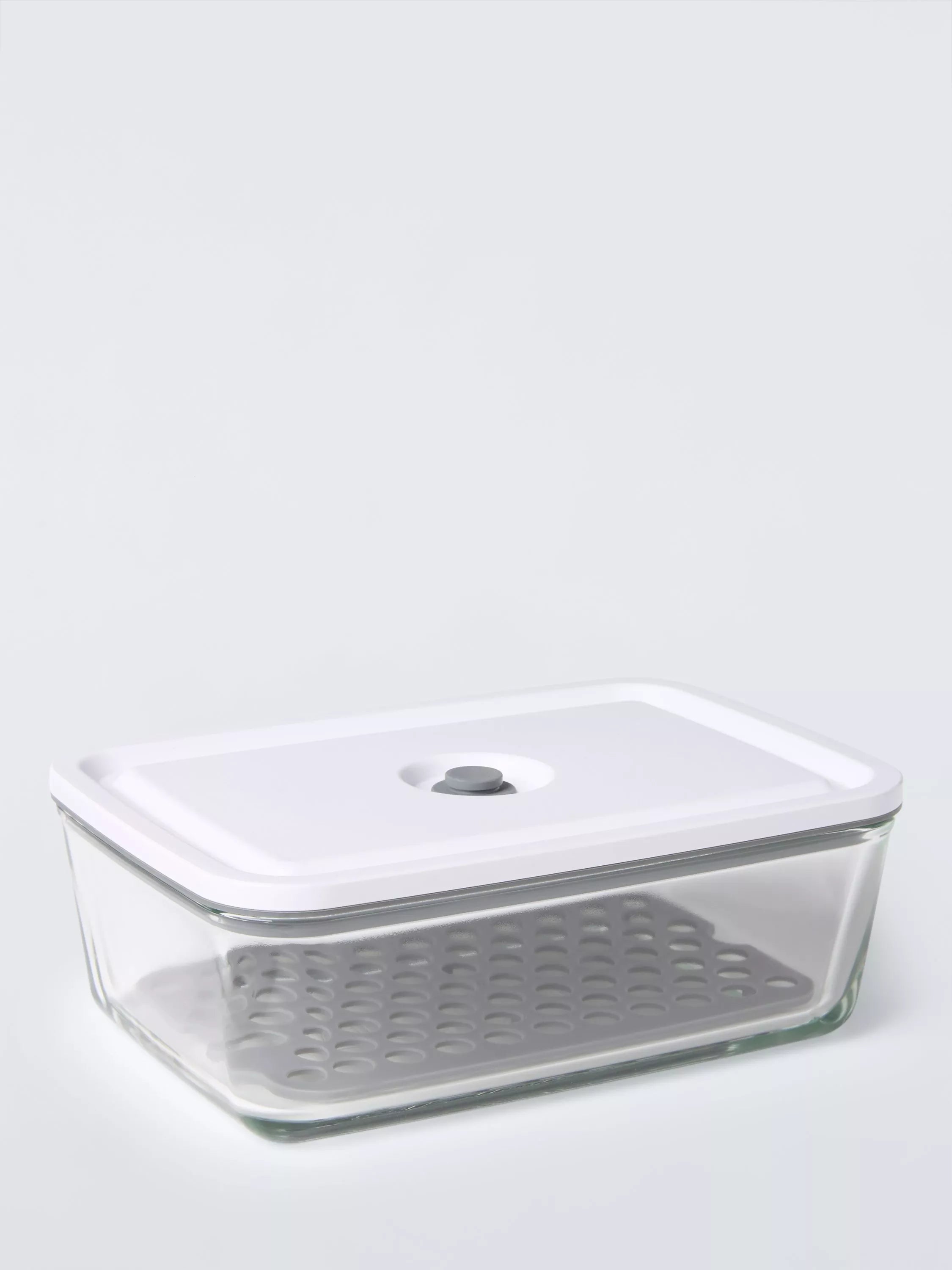 John Lewis vacuum seal container 1.5L grey clear - British product