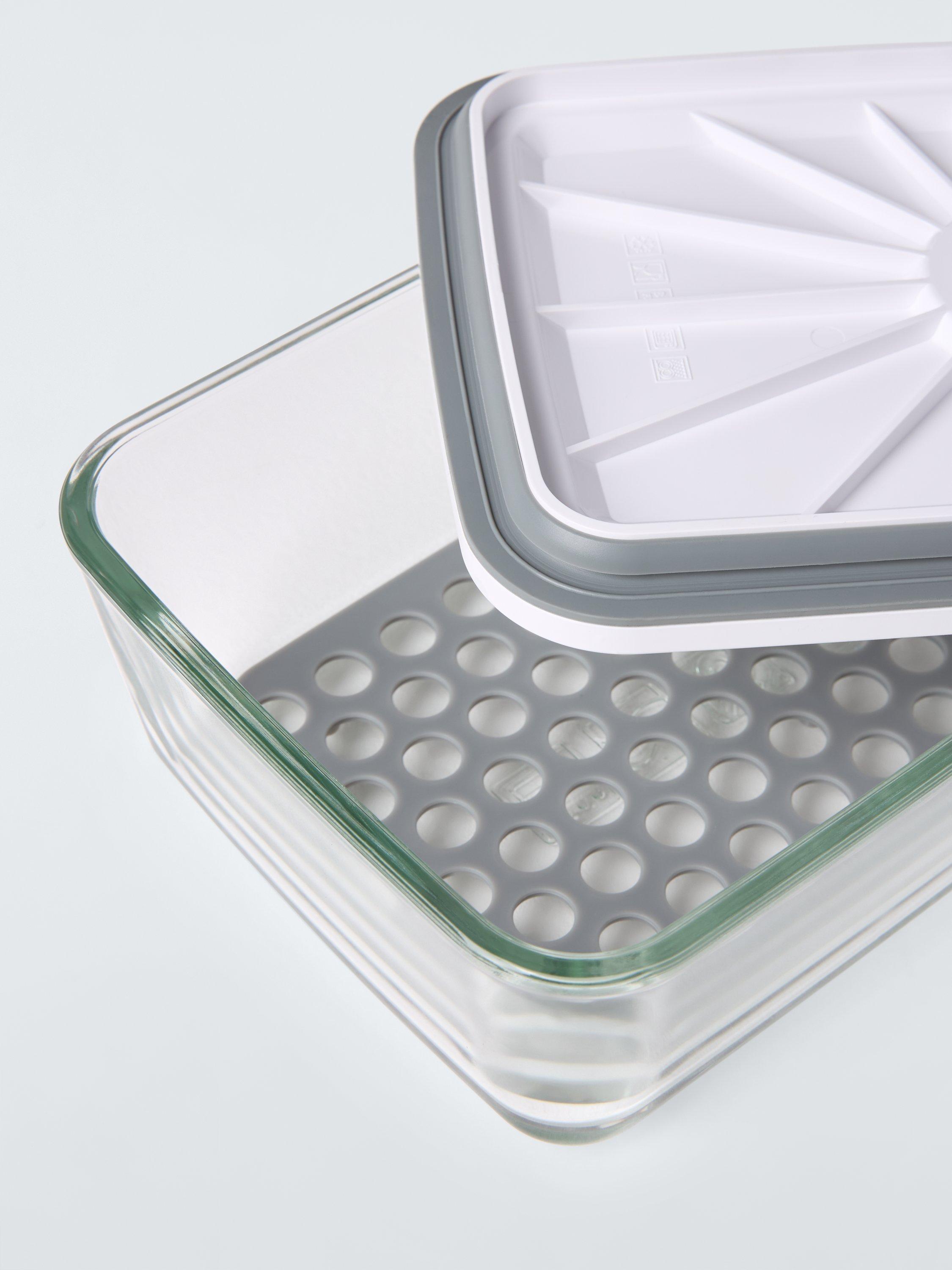 John Lewis vacuum seal container 1.5L grey clear - British product