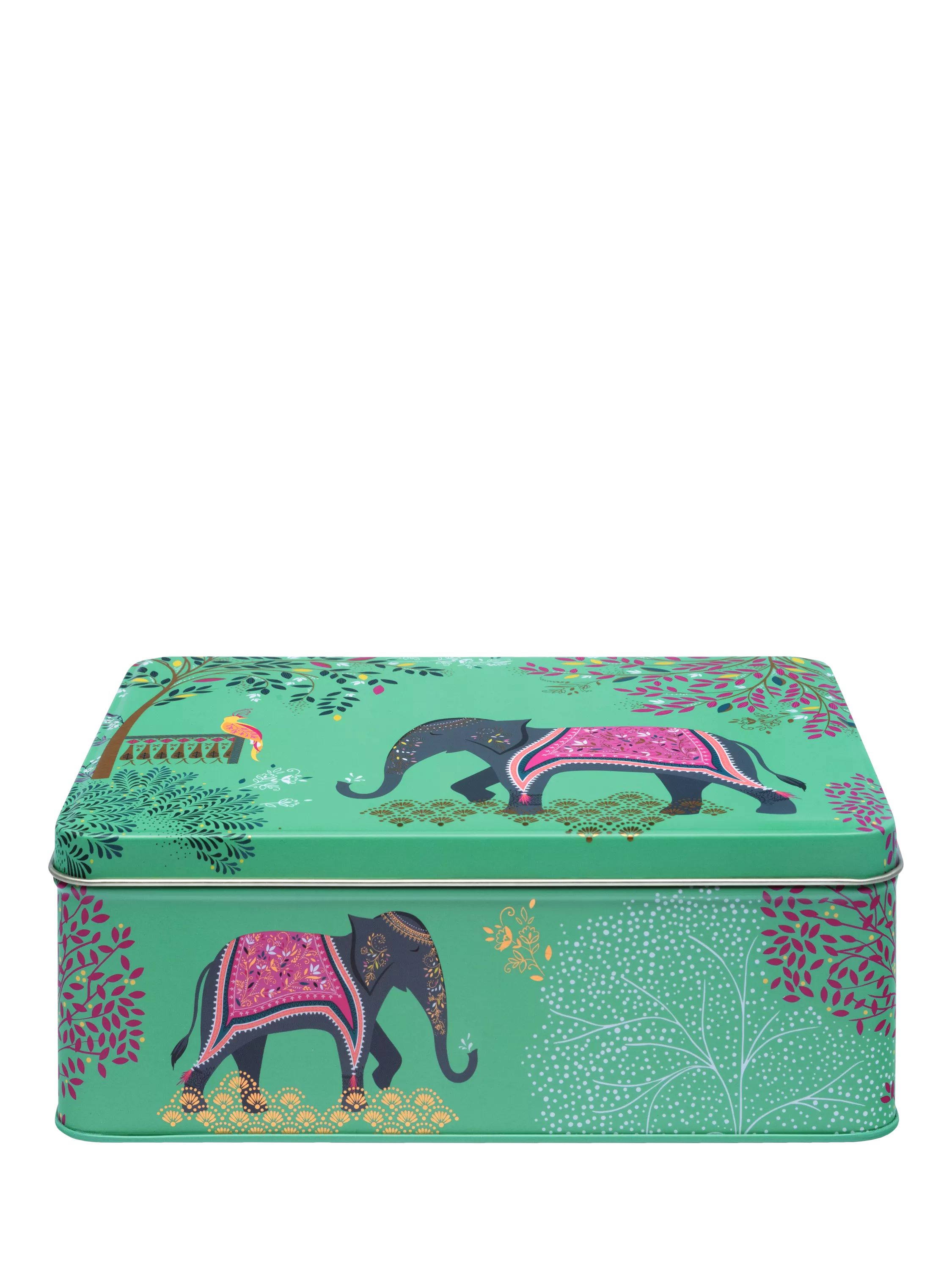 Sara Miller storage tin Elephant Oasis 2.25L - British product