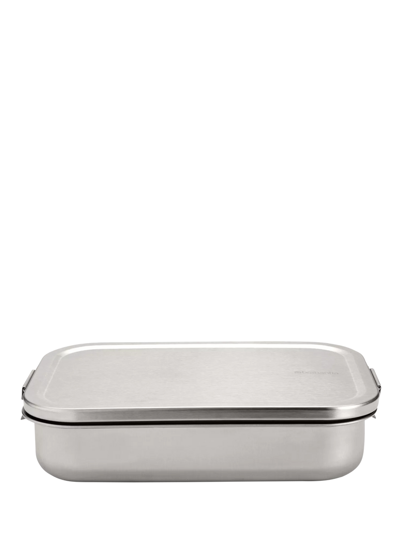 Brabantia stainless steel lunch box 2L matt steel, imported from the UK
