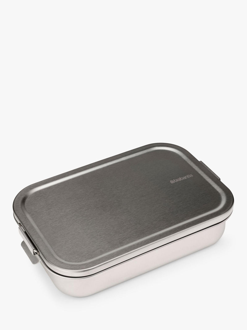 Brabantia stainless steel lunch box 2L matt steel, imported from the UK