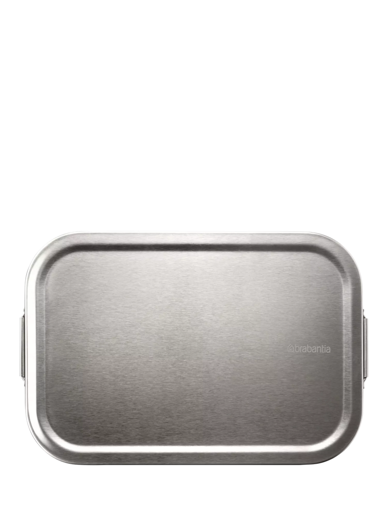 Brabantia stainless steel lunch box 2L matt steel, imported from the UK