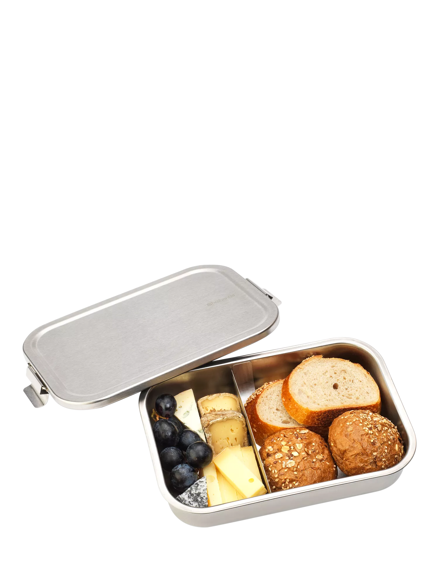 Brabantia stainless steel lunch box 2L matt steel, imported from the UK