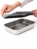 Brabantia stainless steel lunch box 2L matt steel, imported from the UK