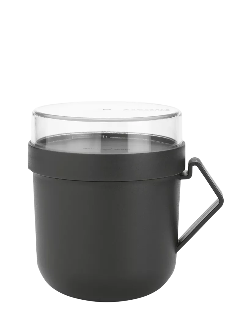 Brabantia Suppentasse 600ml mit Topping-Behälter (britische Marke)
