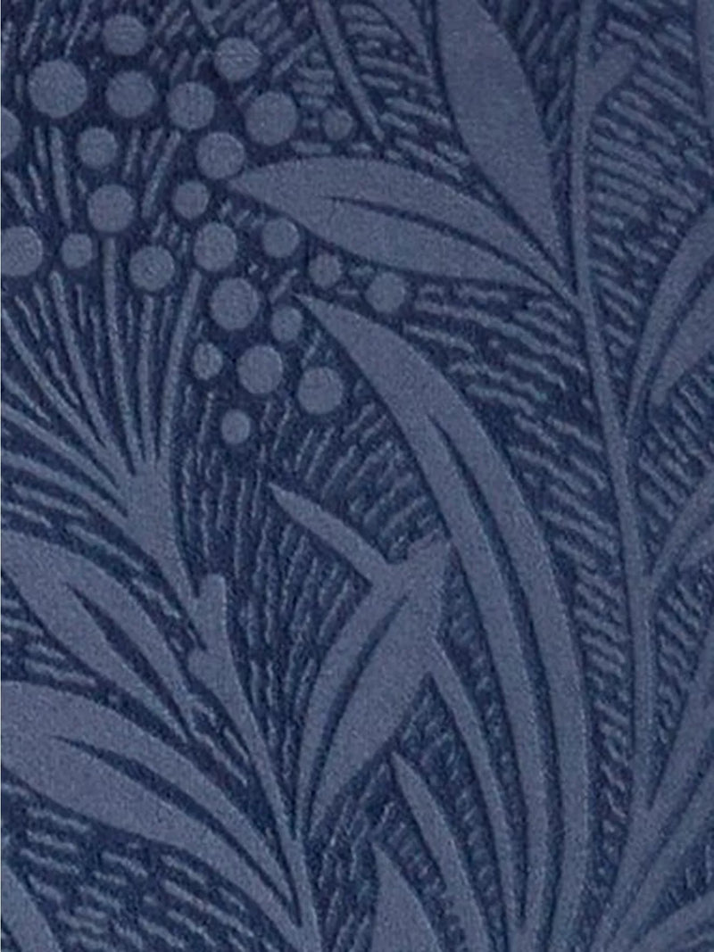 Laura Ashley Barley Embossed Square Cushion - Midnight Navy