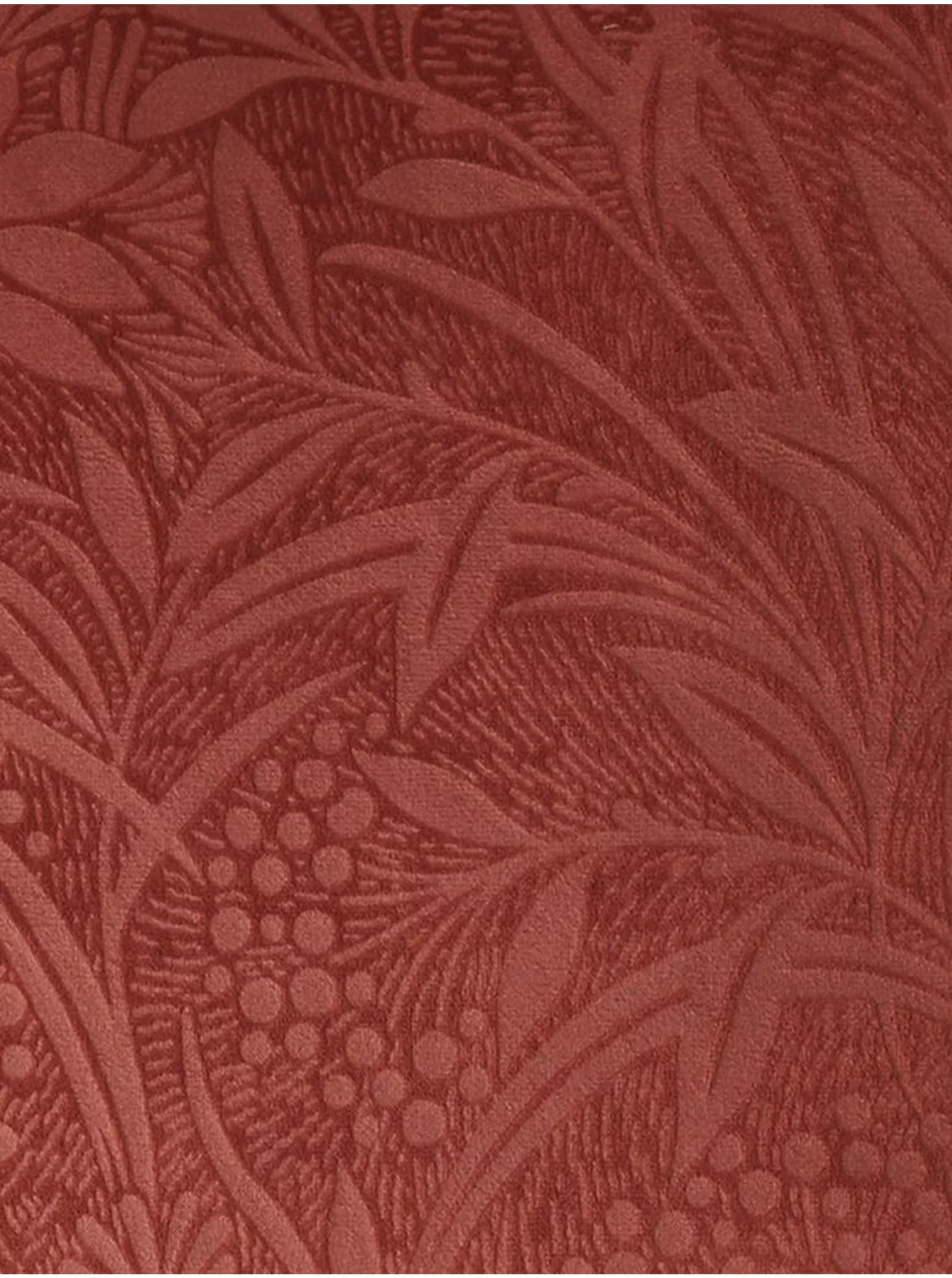Laura Ashley Barley Embossed Square Cushion - Terracotta