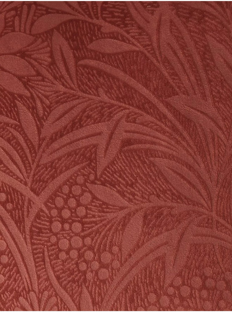 Laura Ashley Barley Embossed Square Cushion - Terracotta
