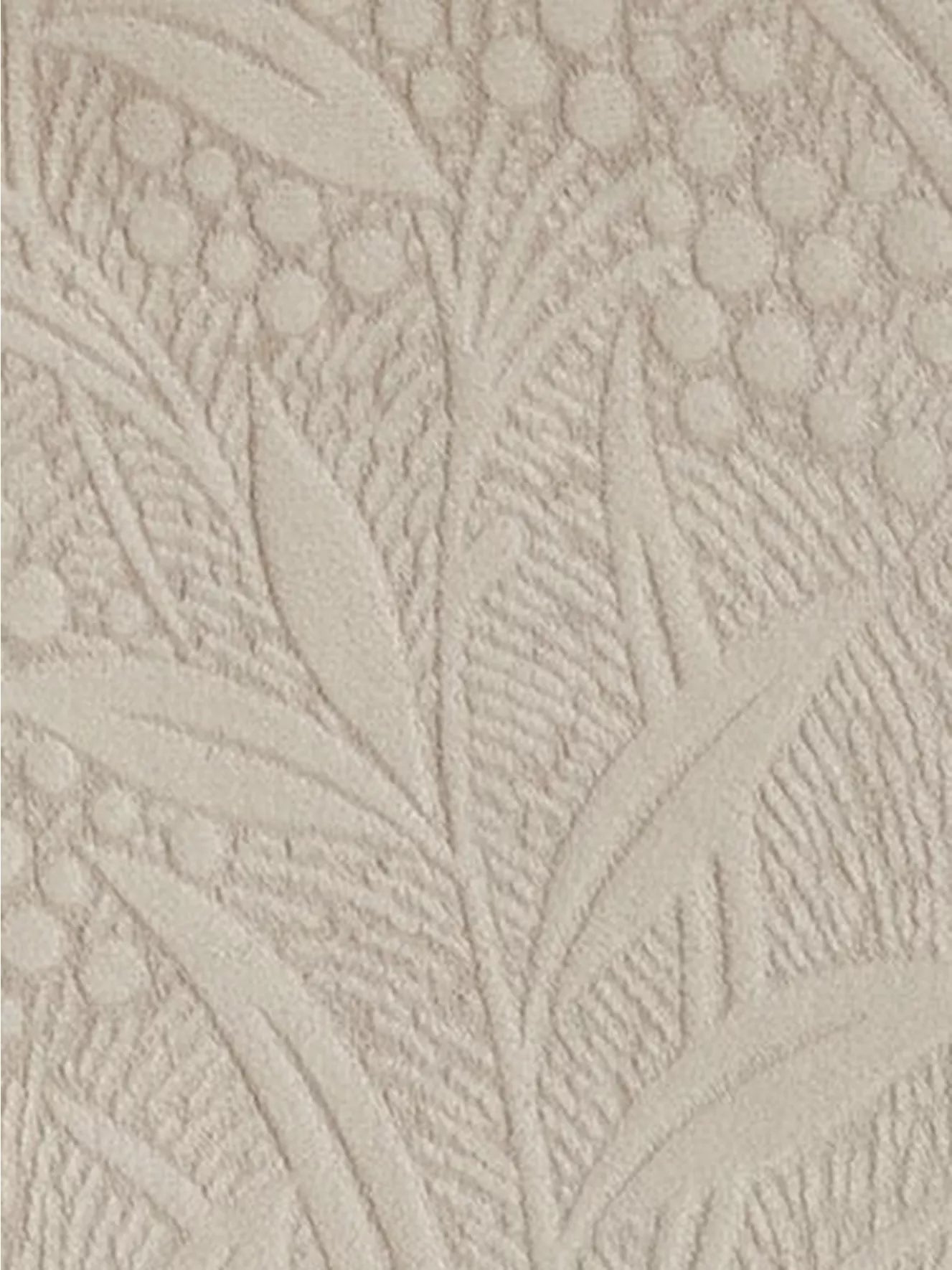 Laura Ashley Barley Embossed Square Cushion - Natural