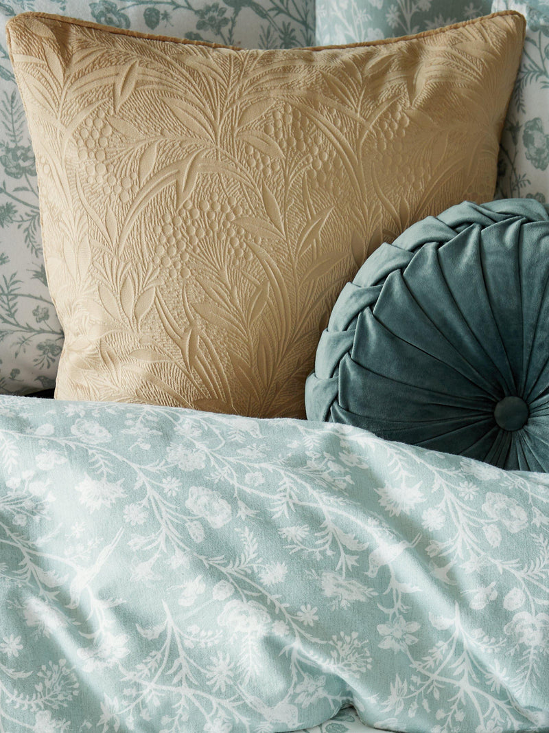 Laura Ashley Barley Embossed Square Cushion, UK version