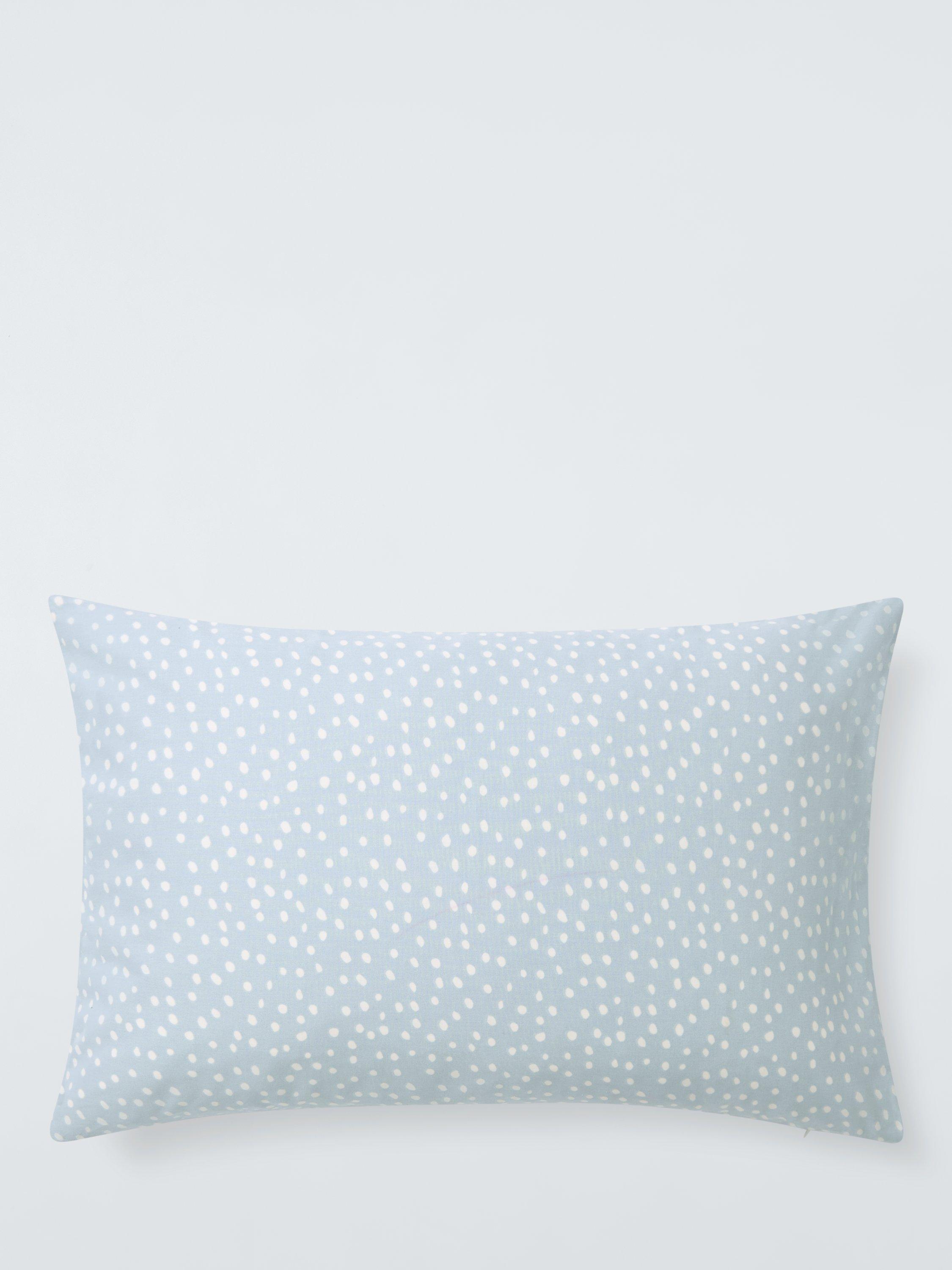 John Lewis blue spots cotton duvet cover and pillowcase set for cot - British product