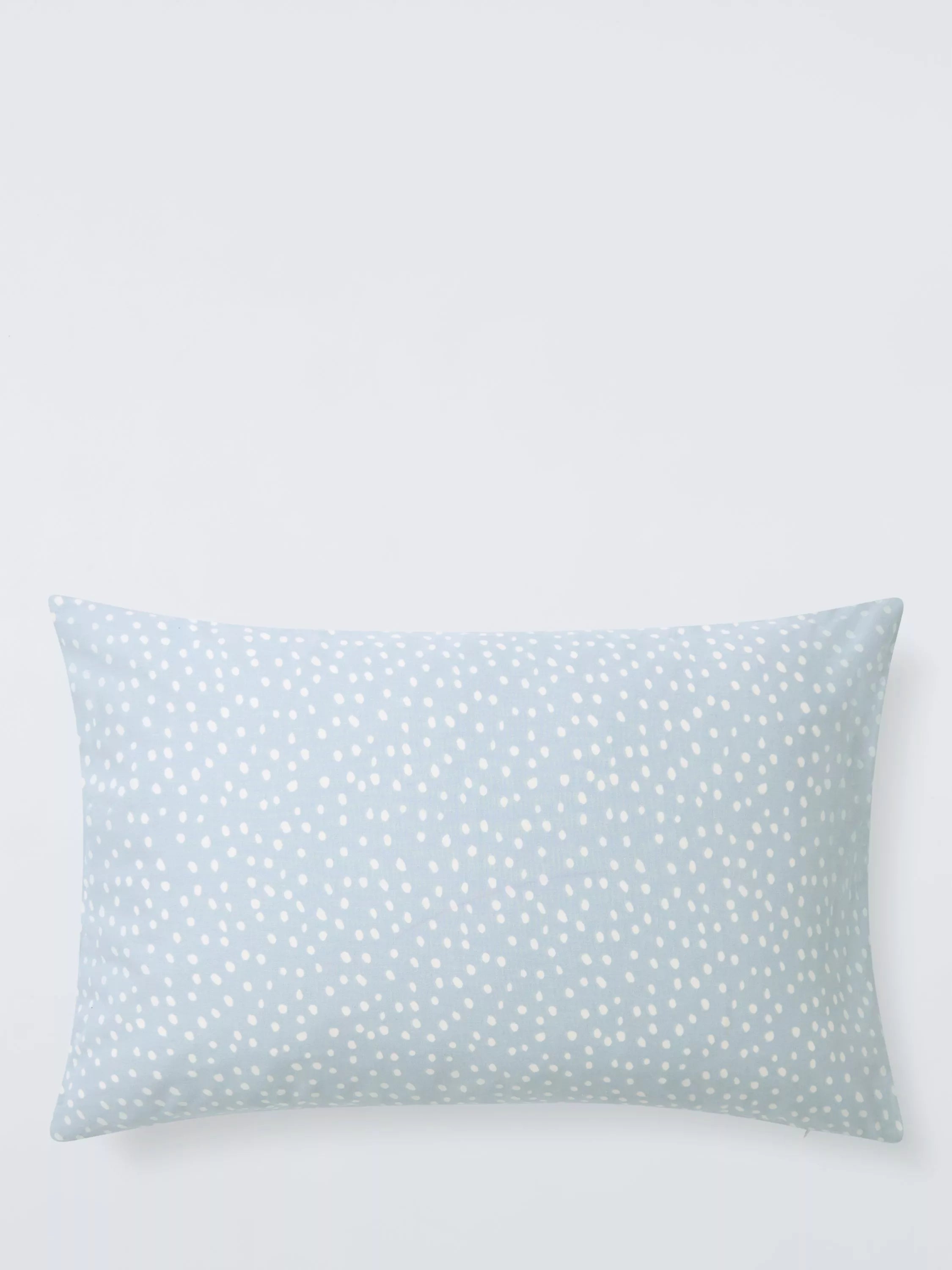 John Lewis blue spots cotton duvet cover and pillowcase set for cot - British product