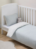 John Lewis blue spots cotton duvet cover and pillowcase set for cot - British product