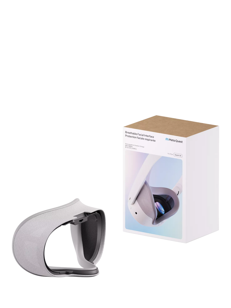Meta Quest 3S breathable facial interface grey (British brand)