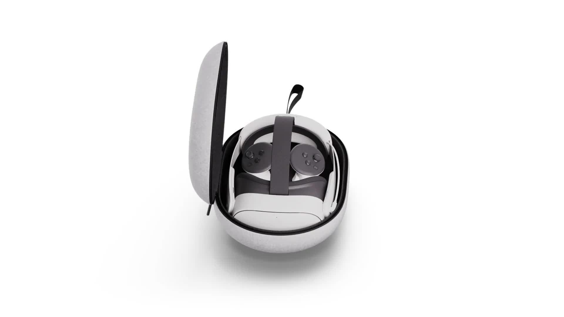 Meta official carrying case for Quest 3/3S white (British brand)