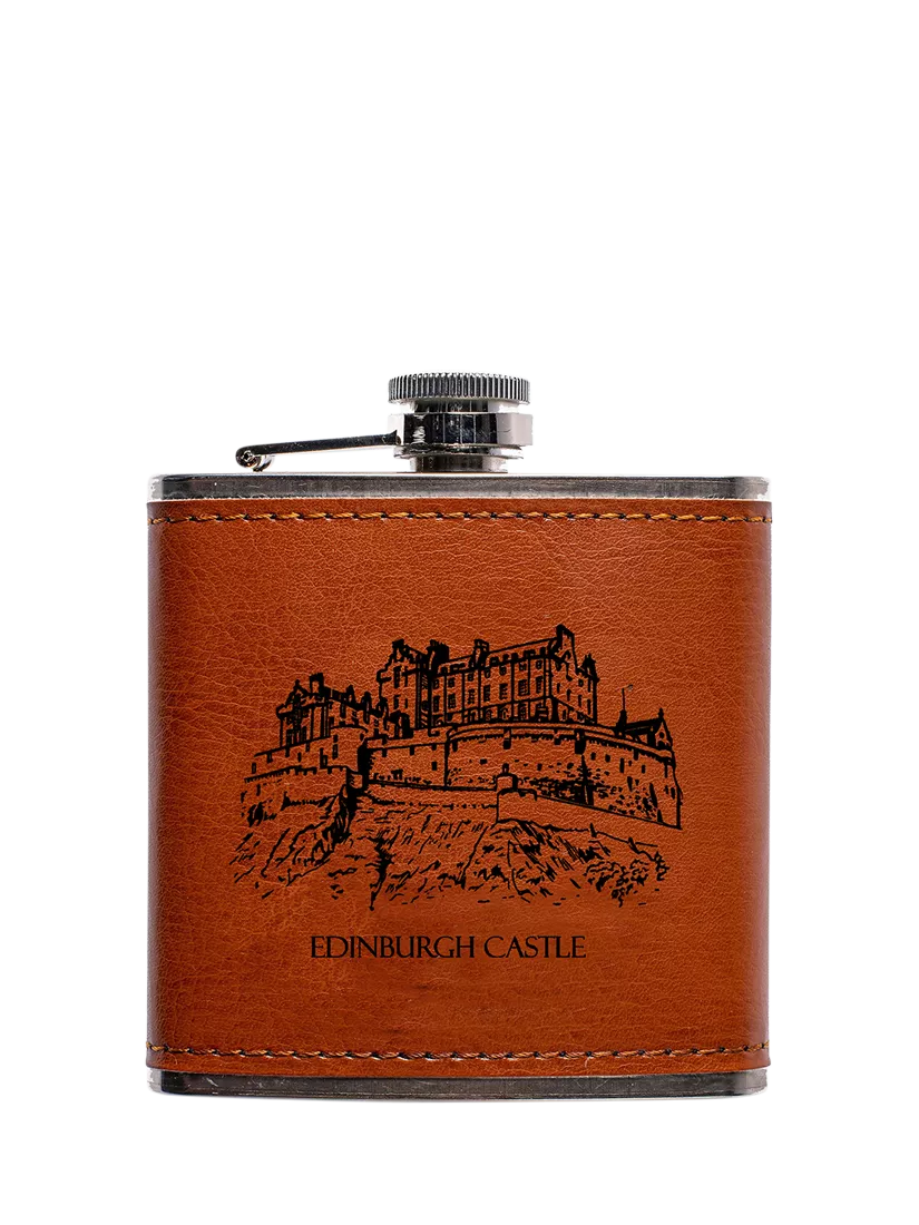 Selbrae House hip flask Edinburgh Castle 177ml, UK version