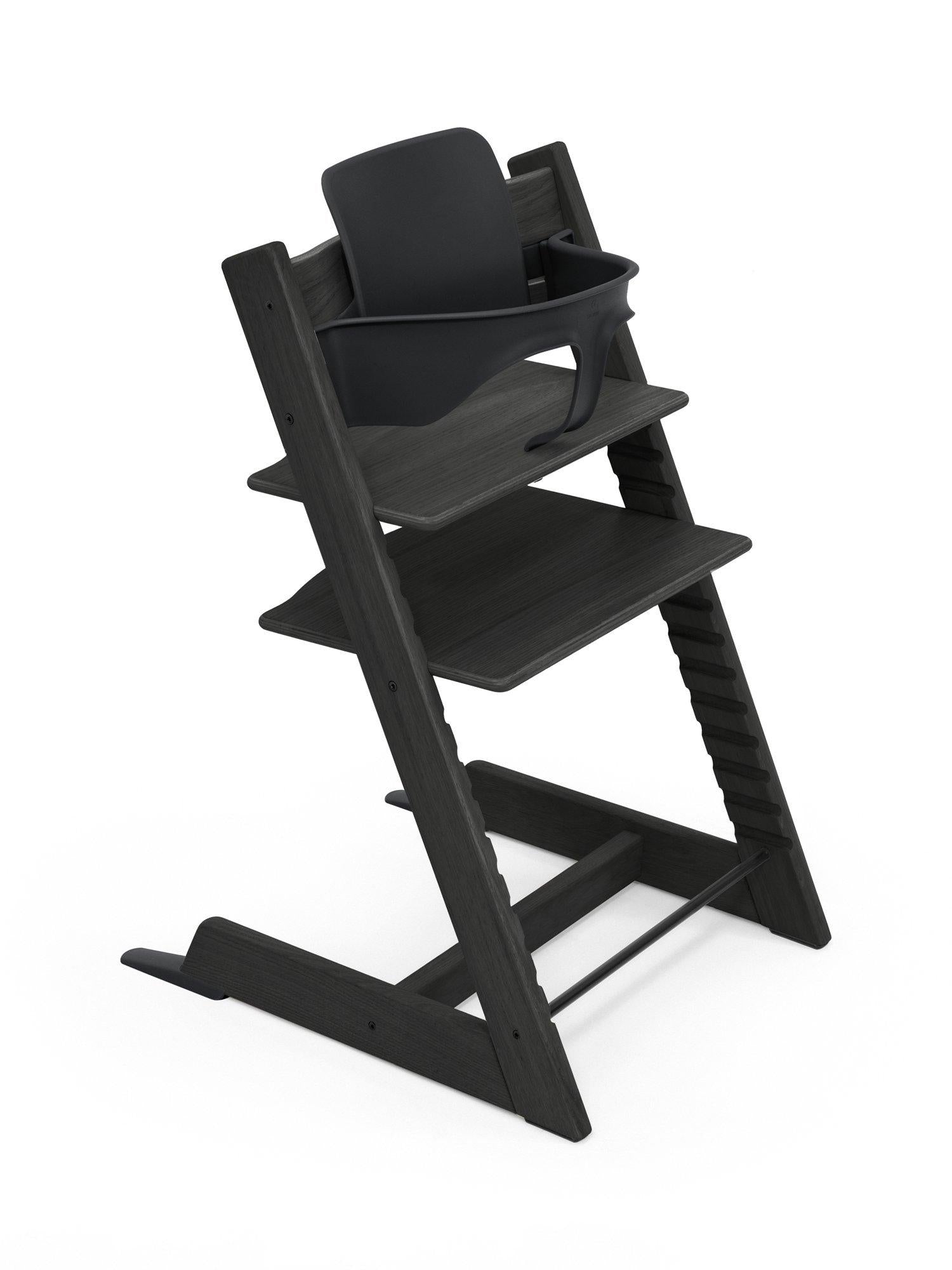 Stokke Tripp Trapp oak highchair, imported from the UK