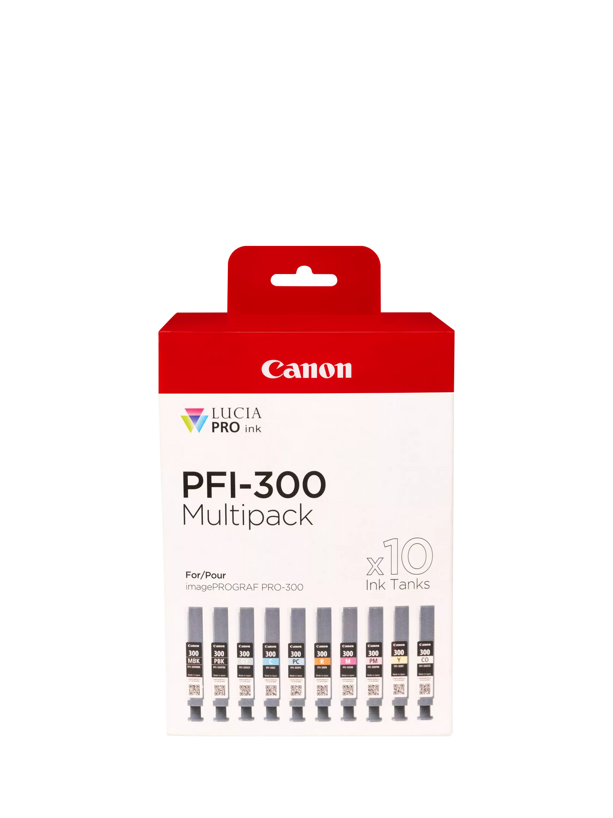 Canon PFI-300 ink cartridge multipack 10-pack (British brand)