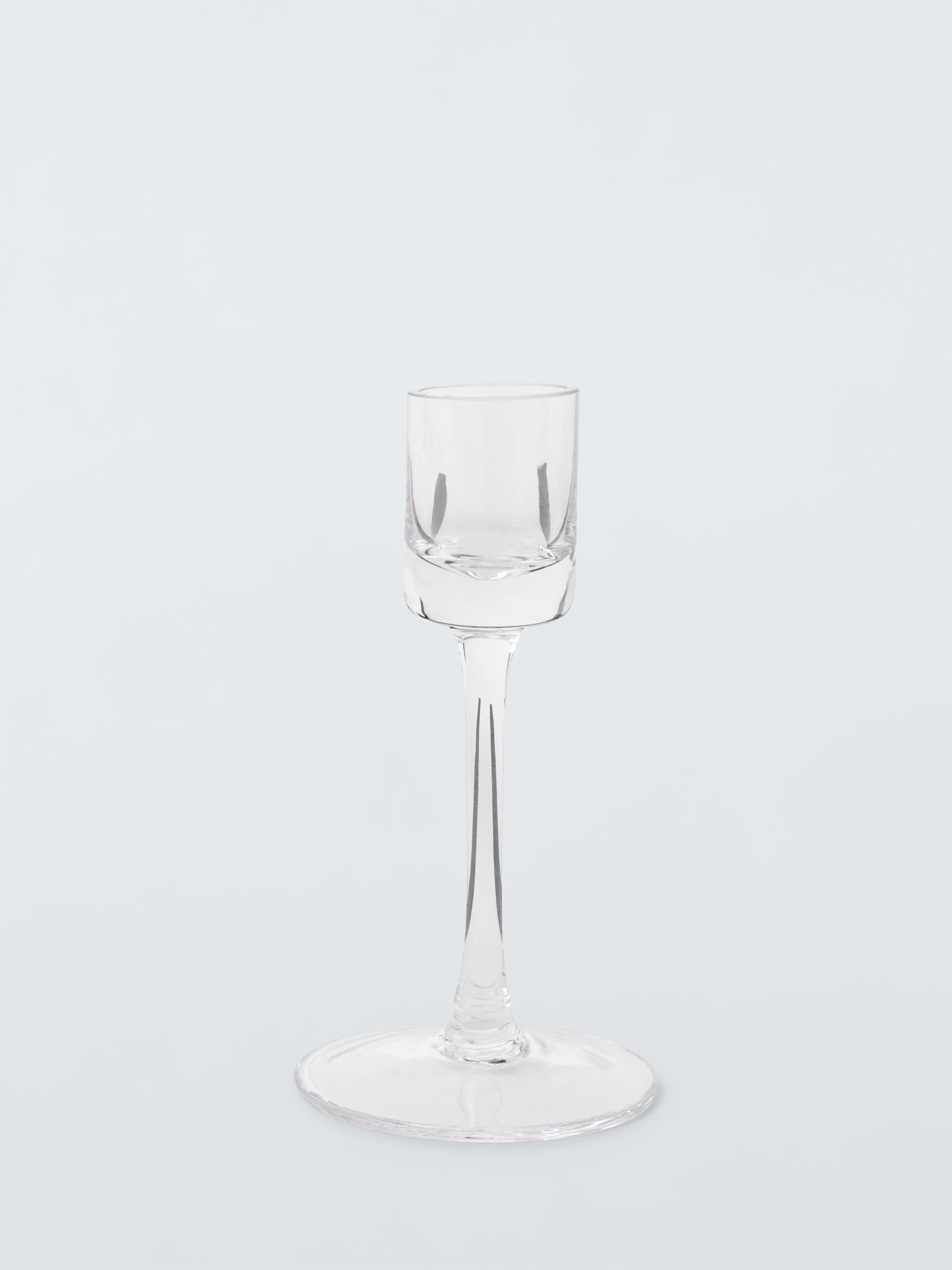 John Lewis glass candle stick H13cm, UK version