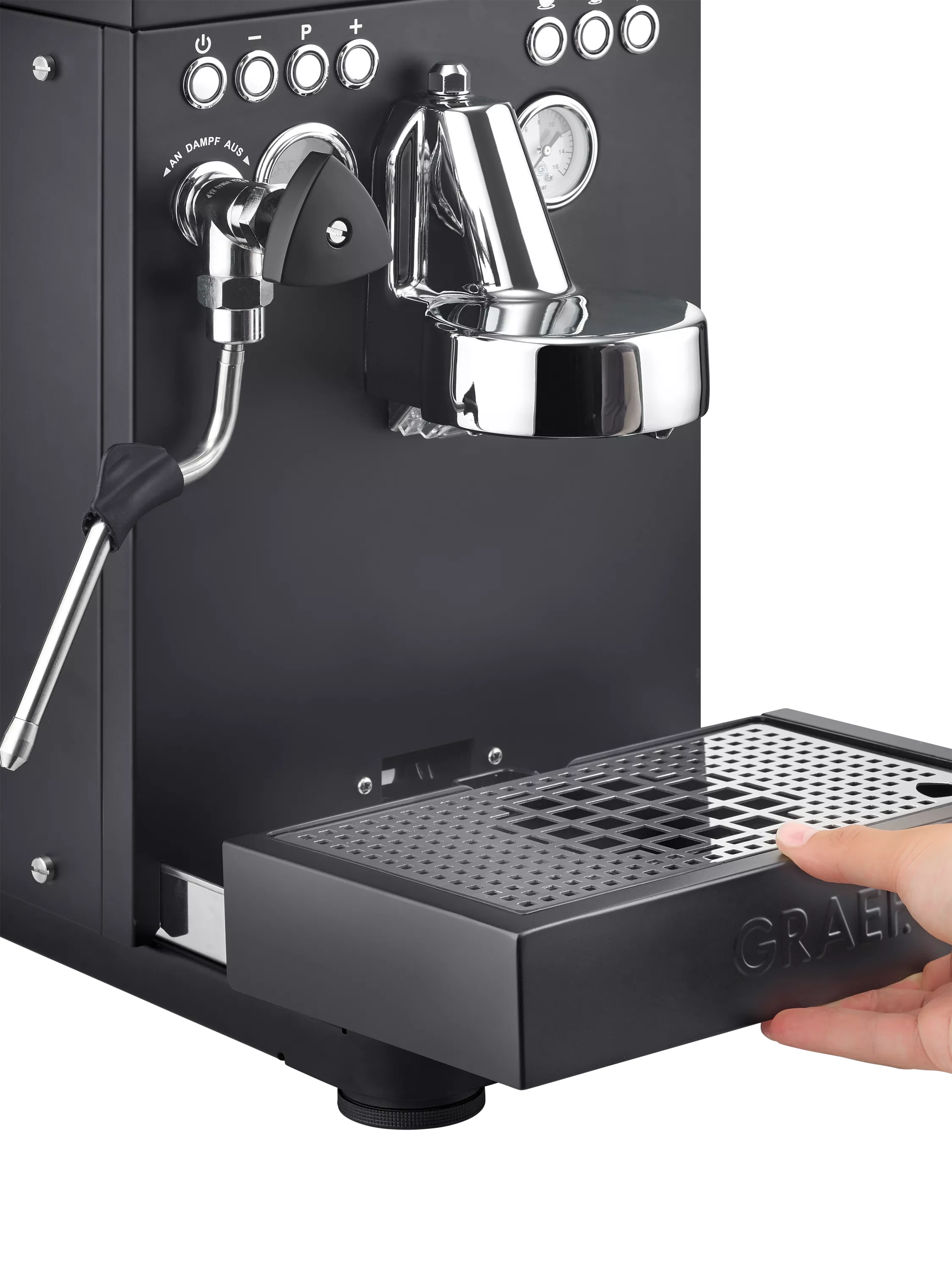 Graef Batessa coffee machine black, imported from the UK