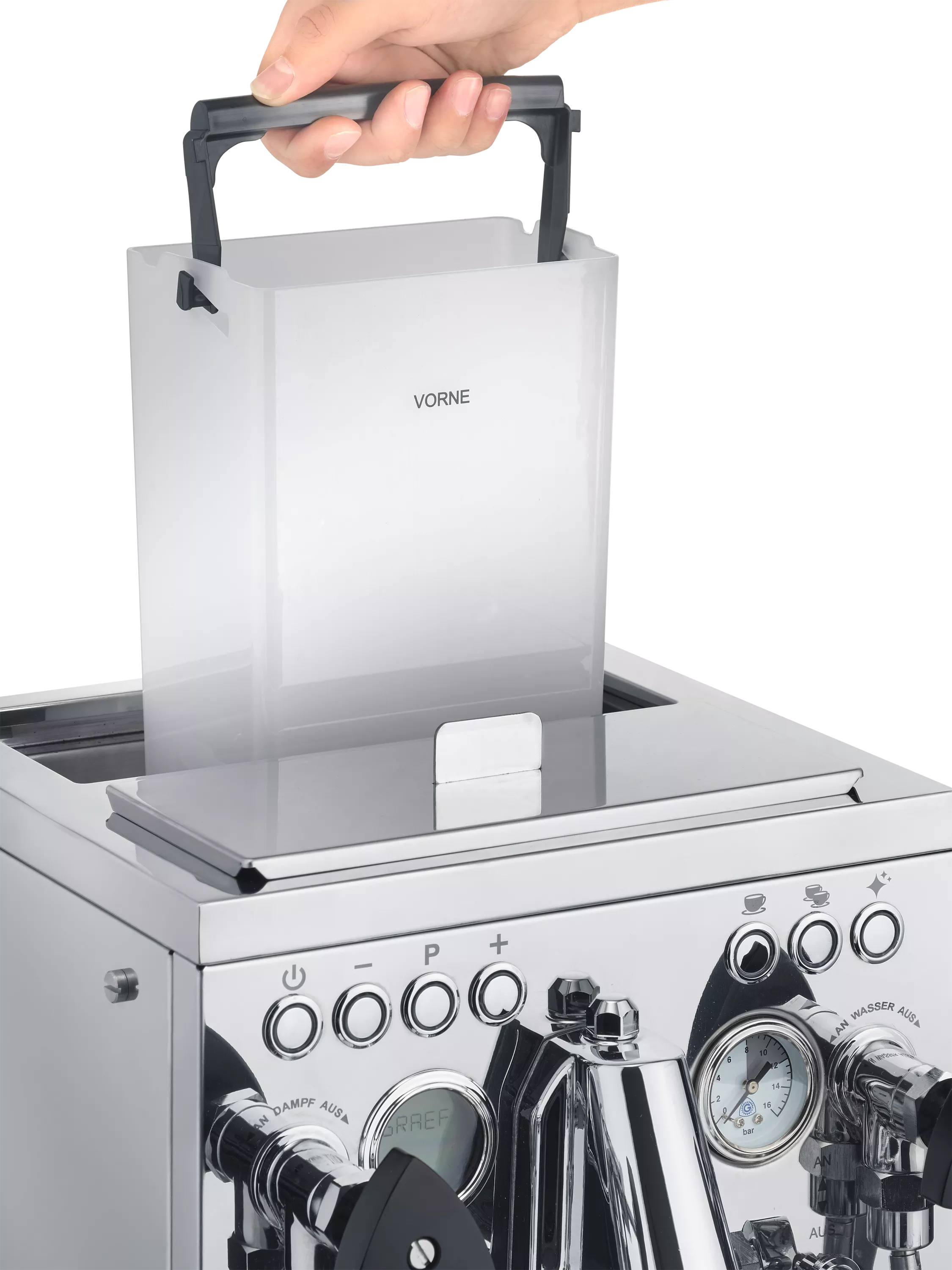 Graef Estessa espresso machine stainless steel (British brand)