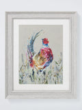 John Lewis Nicola Jane Rowles 'Pheasant' Framed Print & Mount, 35 x 29cm, Grey