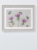 John Lewis Nicola Jane Rowles 'Bees' Framed Print & Mount, 35 x 45cm, Grey