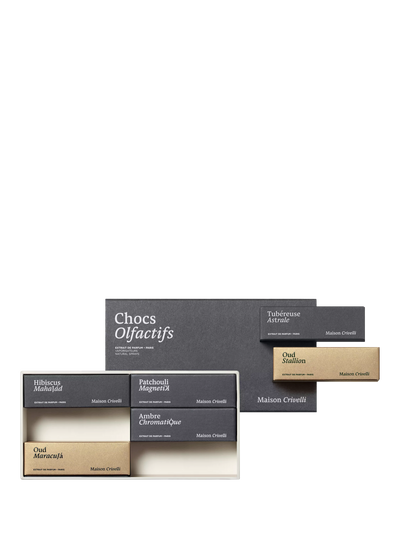 Coffret découverte de parfums avec 6 échantillons de 1.5 ml chacun