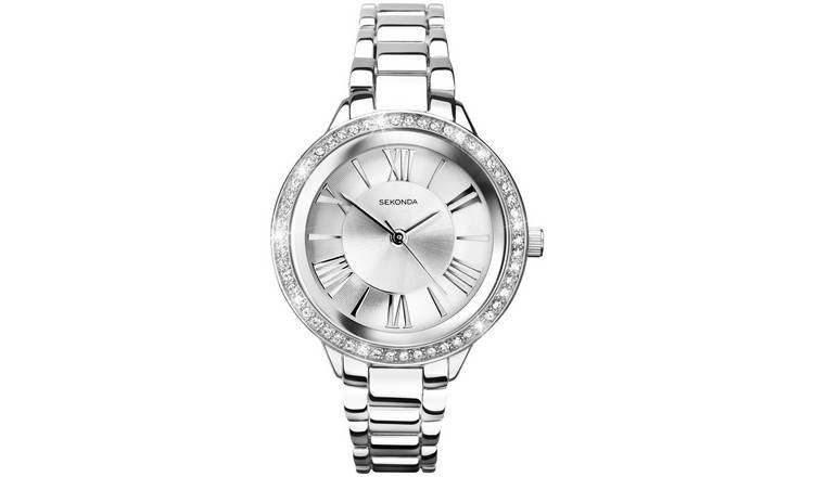 Sekonda ladies silver bracelet watch 15mm (British brand)