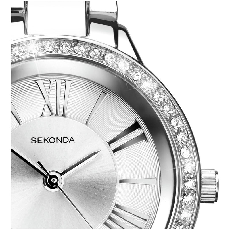 Sekonda ladies silver bracelet watch 15mm (British brand)